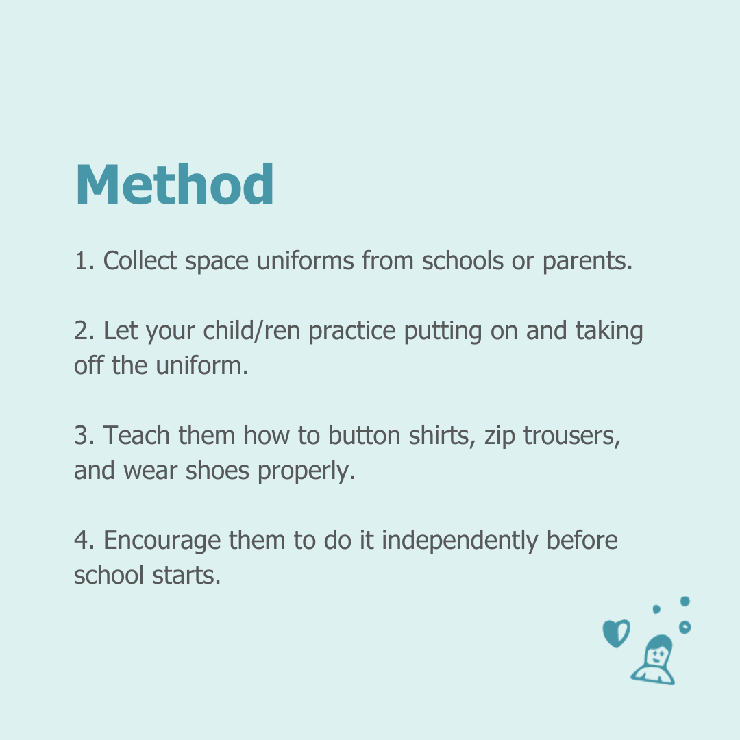 Monkey Puzzle Day Nursery & Preschool Ealing Preparation for Preschool activities - Changing into School Uniform