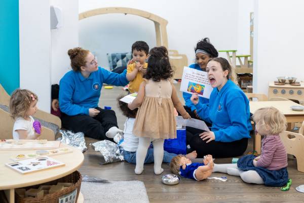 Preschoolers at Monkey Puzzle Day Nurseries